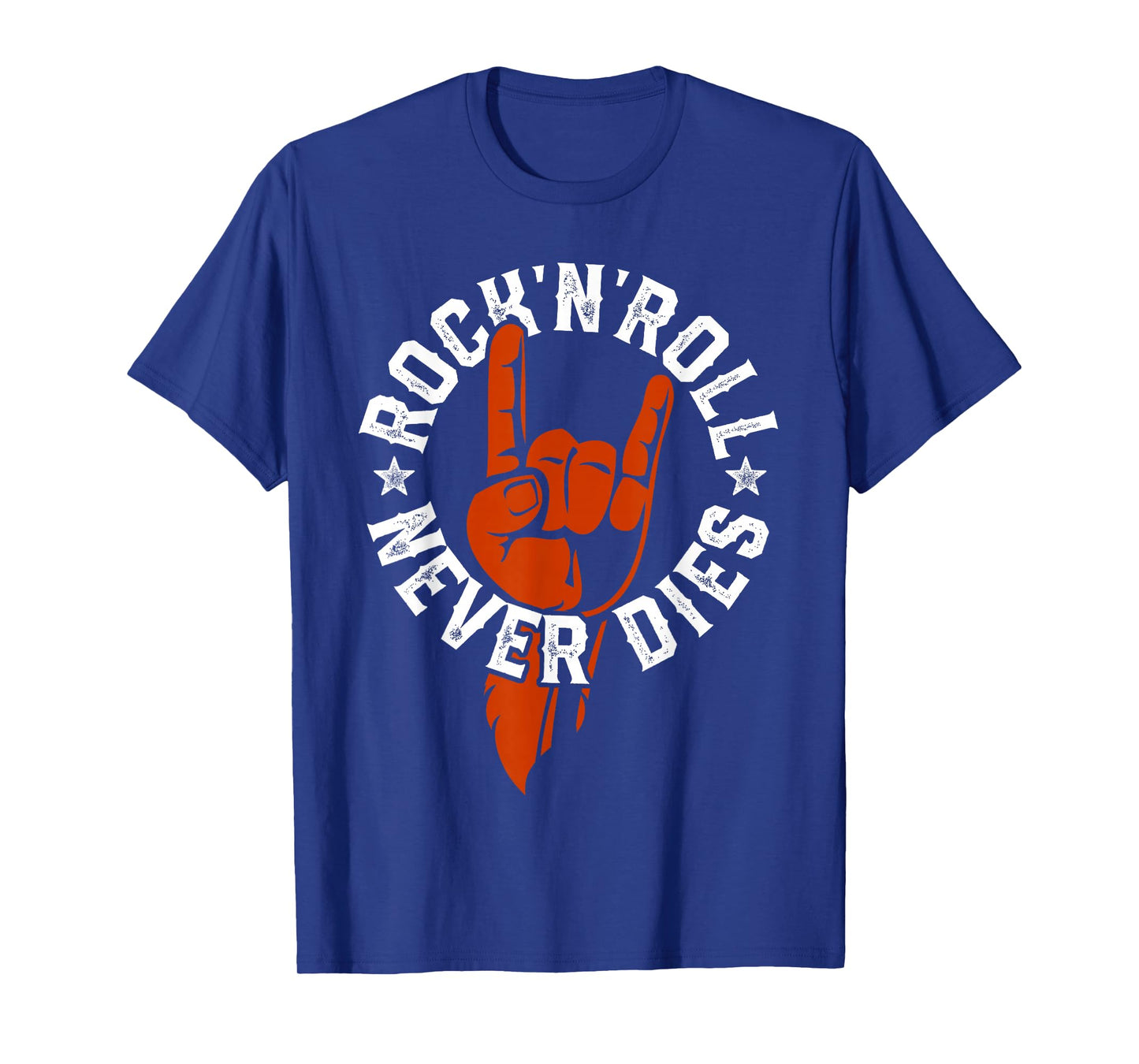 Rock N Roll Never Dies Rock and Roll Heavy Metal Music T-Shirt
