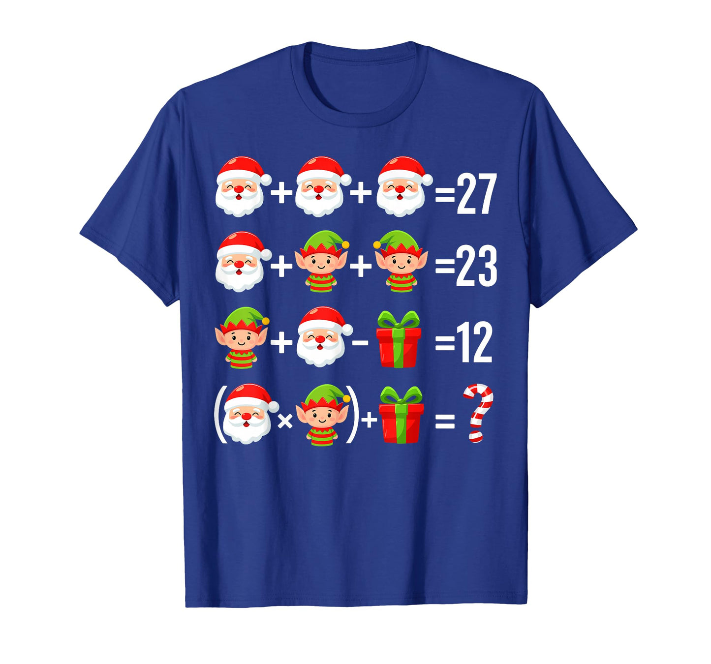 Funny 67 Meme Santa Math Teacher Christmas Six Seven Gift T-Shirt