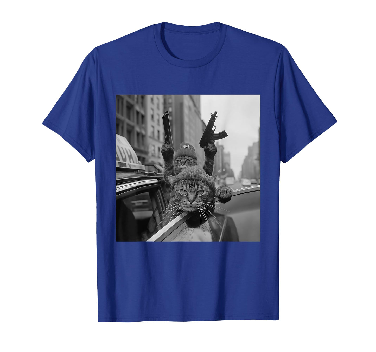 Funny Gangster Cat Thug Meme Street Lover Cats T-Shirt