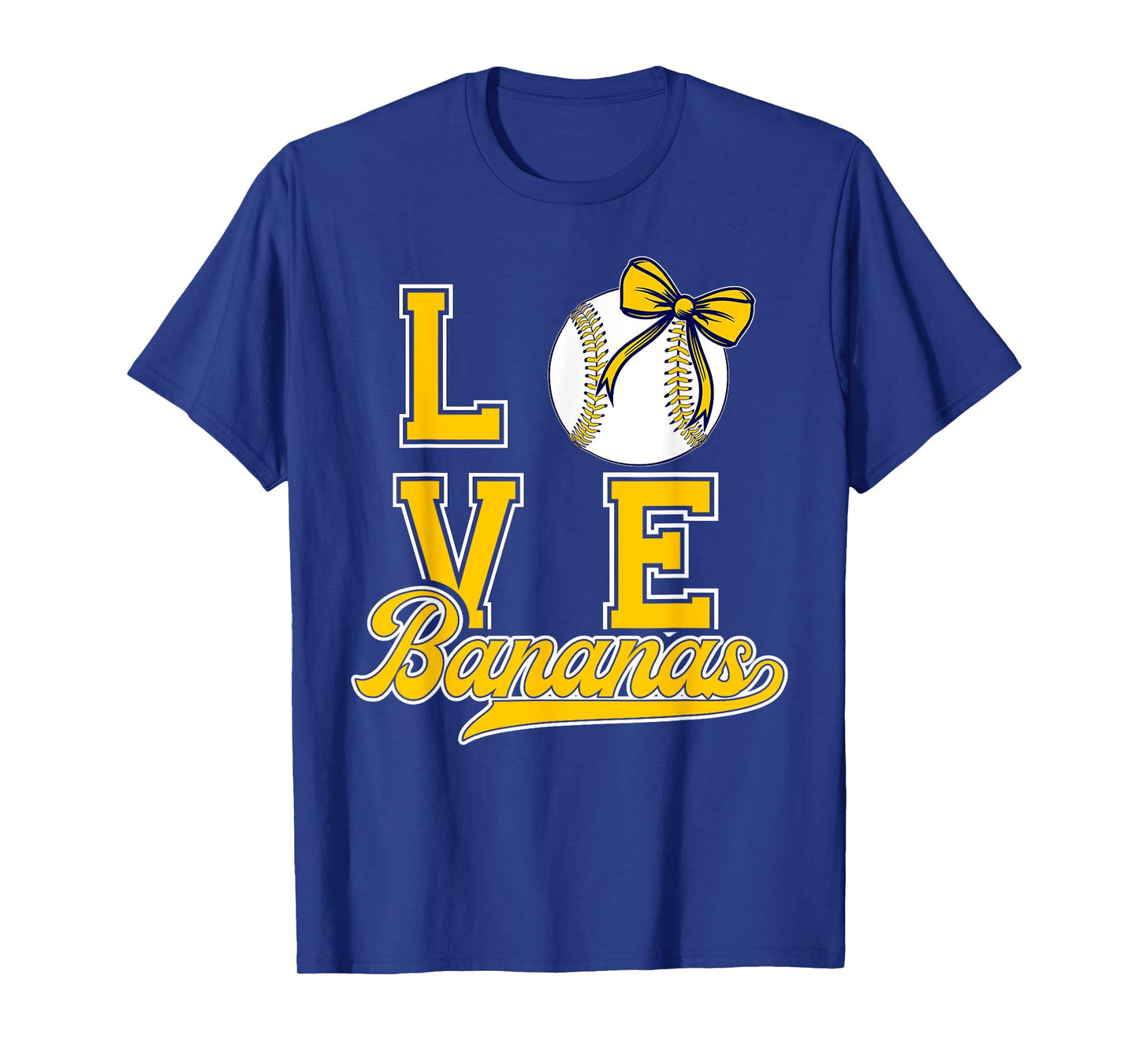 Retro Bananas Coquette Bow Banana Lovers for Men Kids Women T-Shirt
