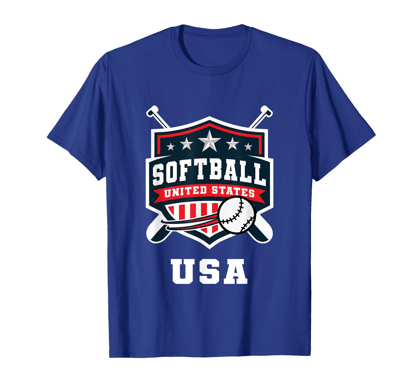 Softball USA Support The Team USA Flag T-Shirt