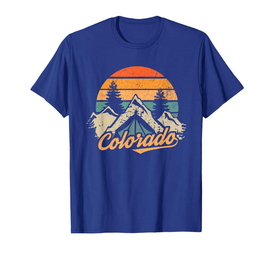 Colorado Tee - Retro Vintage Mountains Nature Hiking T-Shirt Small