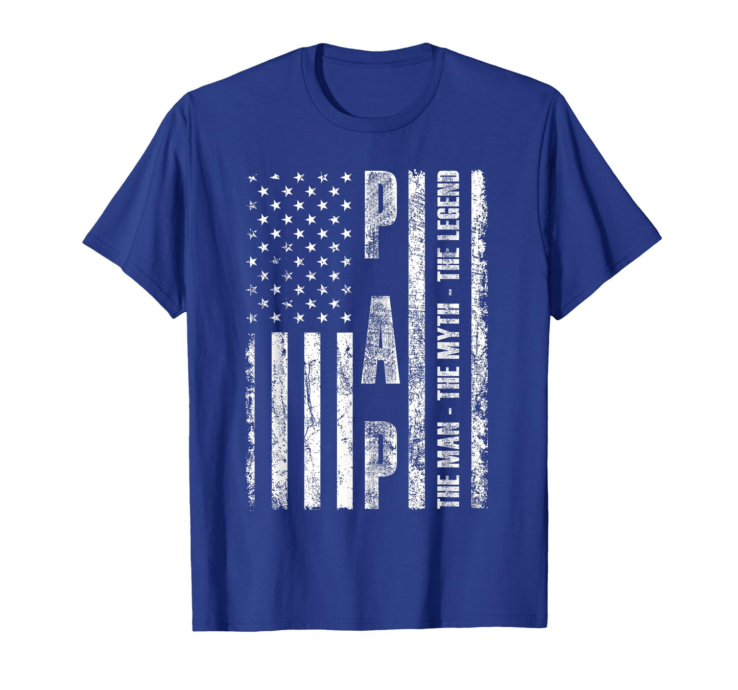 Pap The Man The Myth The Legend US Flag Tshirt