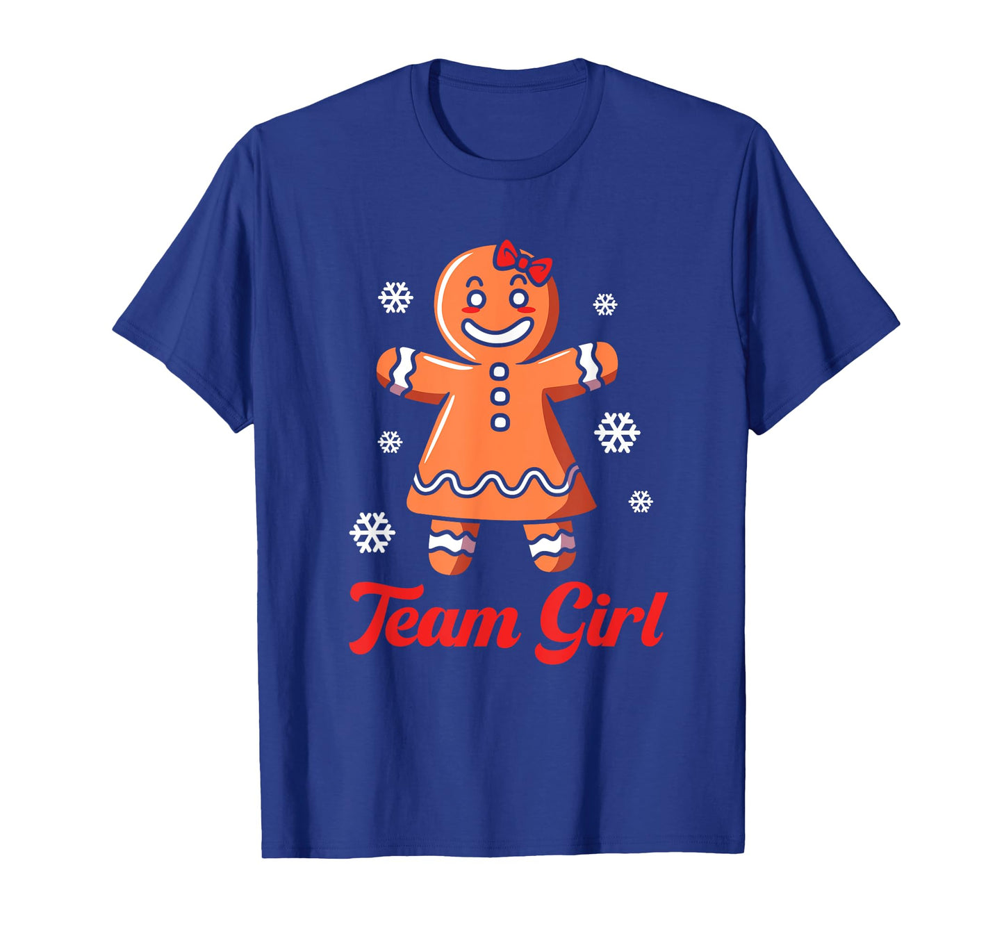 Christmas Gingerbread Team Girl Gender Reveal T-Shirt