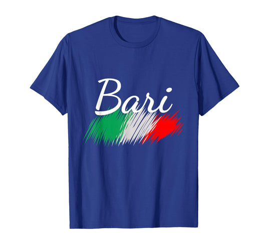 Bari Italy Flag Italia Souvenir Matching Italian T-Shirt