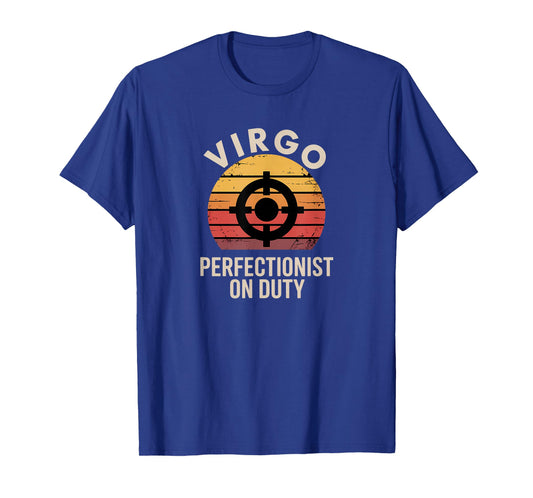 Vintage Virgo Horoscope Clothing - Perfectionist on Duty T-Shirt