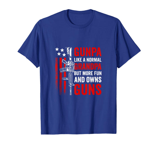 Gunpa Like A Normal Grandpa But More Fun And Owns Guns Tank Top