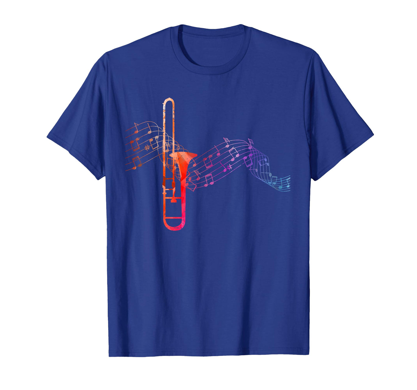 Colourful Trombone Sheet Music Trombone T-Shirt