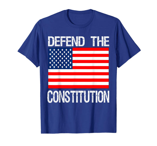 Defend The Constitution T-Shirt US Political Protest Tee T-Shirt