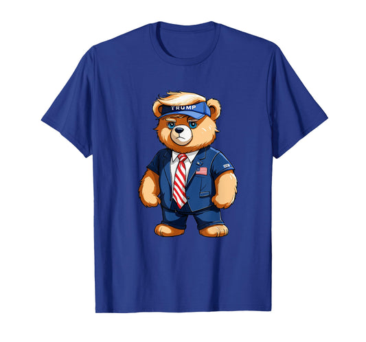 Trump Teddy Bear USA Flag Patriot Supporter T-Shirt