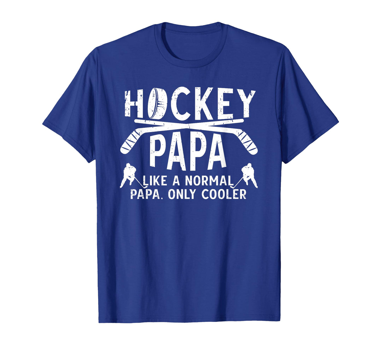 Cool Hockey Papa Grandpa Papa Of A Hockey Player T-Shirt
