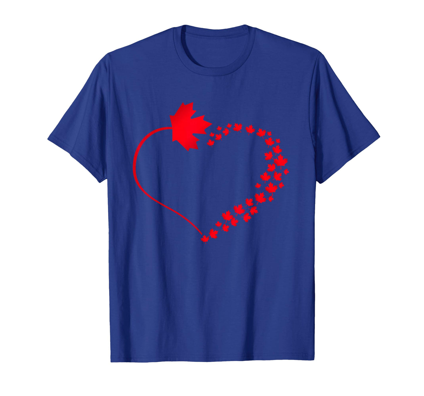 Maple Leaf Heart Canada Pride Vacation Travel Canadian Gift T-Shirt