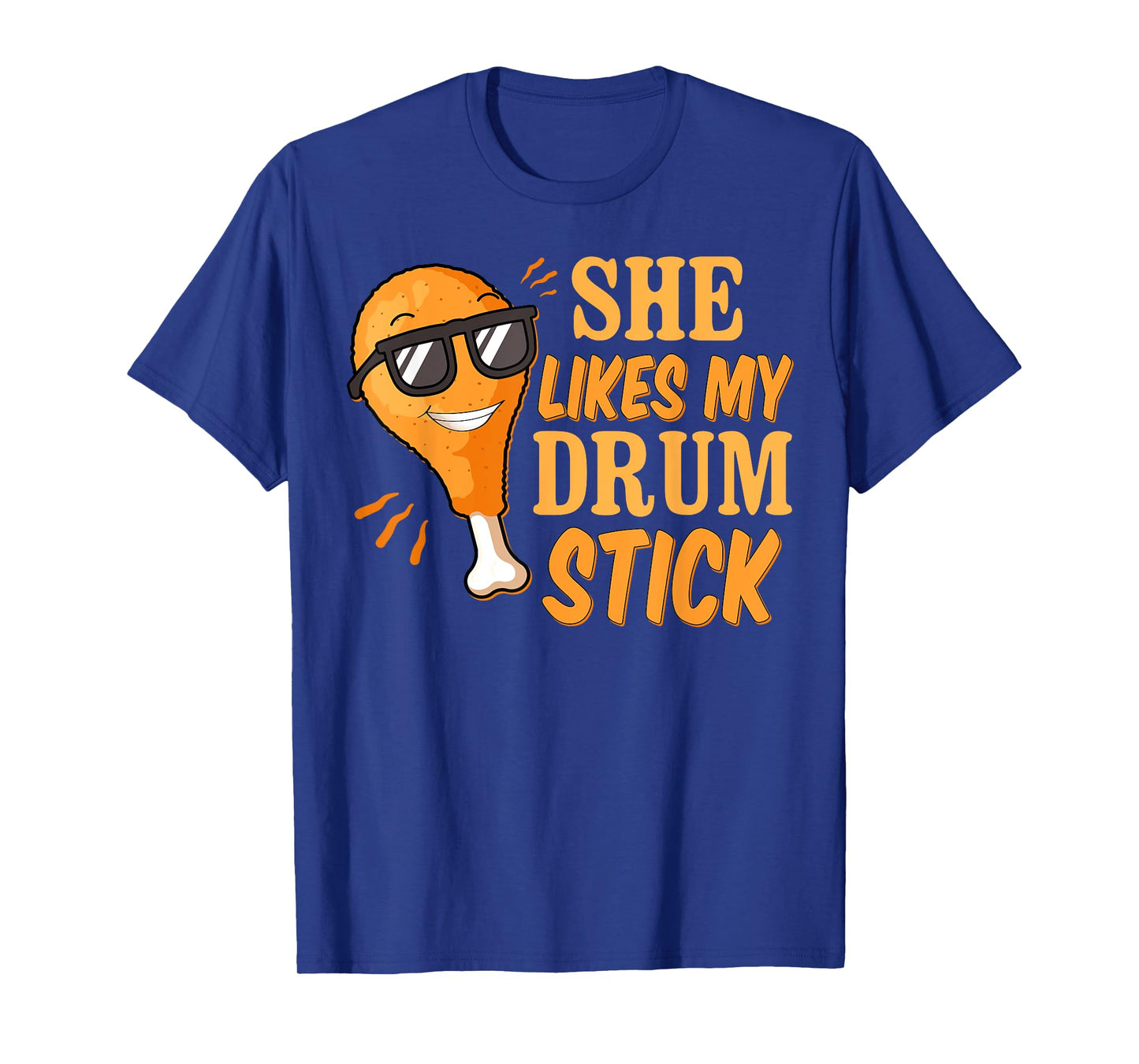 She Likes My Drum Stick Funny Couple Matching Thanksgiving T-Shirt
