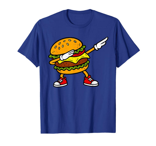 Dabbing Hamburger Fast Food Lover Cheeseburger Dab Dance T-Shirt