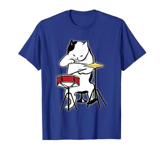 Jazz Shirt | Drummer Shirt | Cat Playing Drums | Jazz Gift