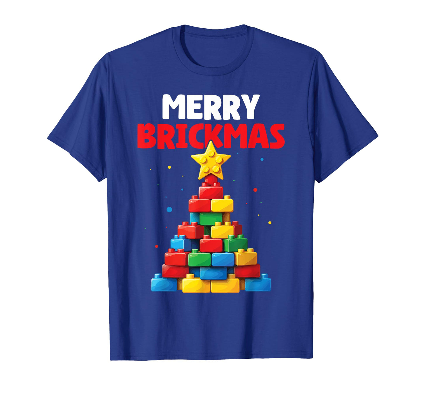 Merry Brickmas Block Building Builder Brick Master Christmas T-Shirt