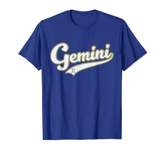 Gemini Zodiac Sign Astrology May June Birthday Retro T-Shirt