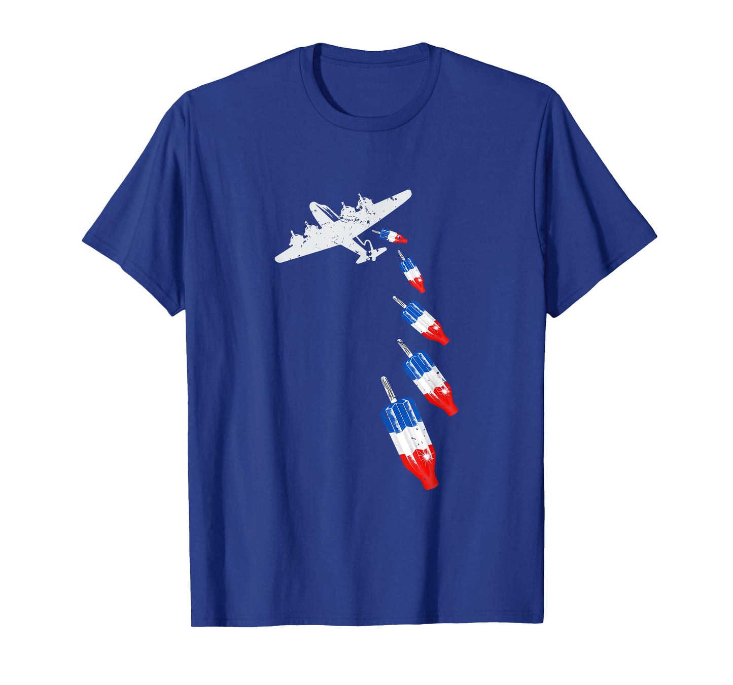 Vintage Bomb Pops Ice Cream American Flag Remembrance Day T-Shirt