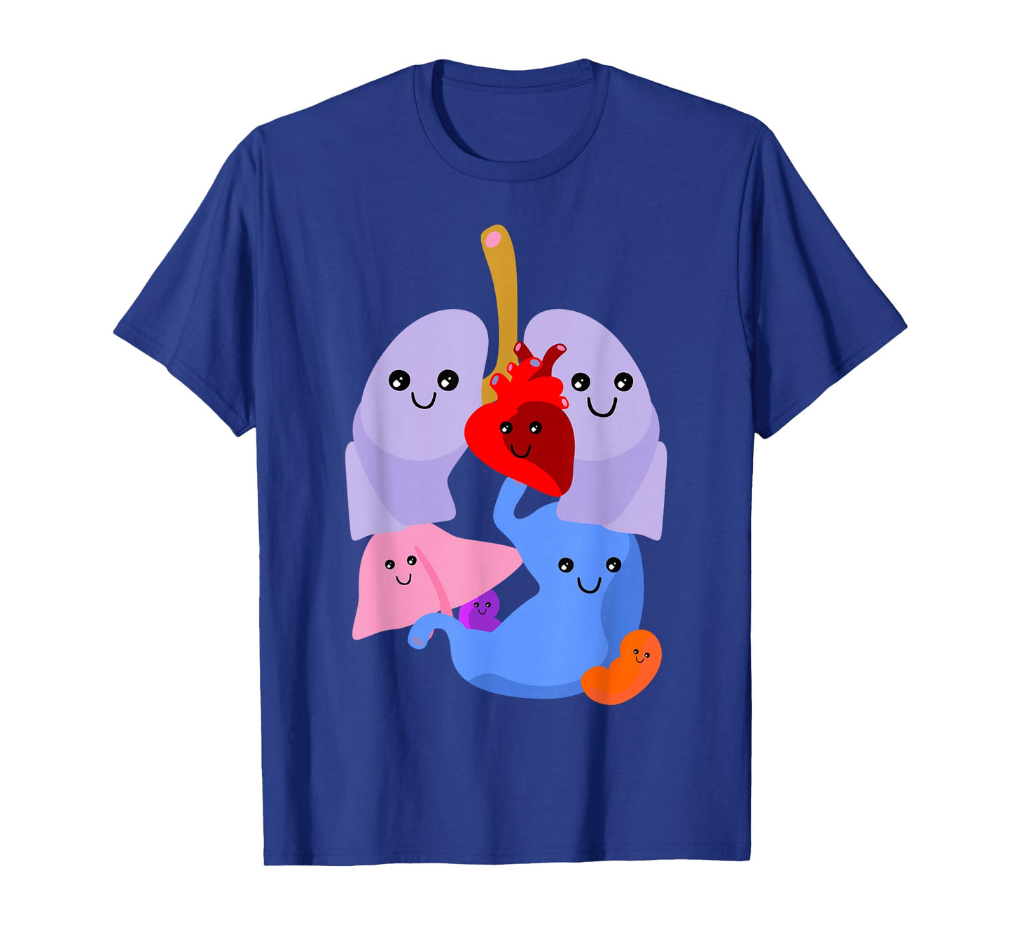Anatomy Physiology Heart Lungs Vital Organs Illustration T-Shirt