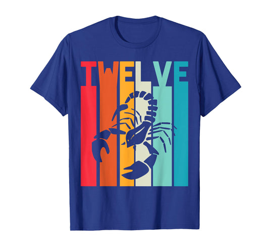 12th Birthday Scorpio Zodiac Retro Girl Boy 12 years old T-Shirt