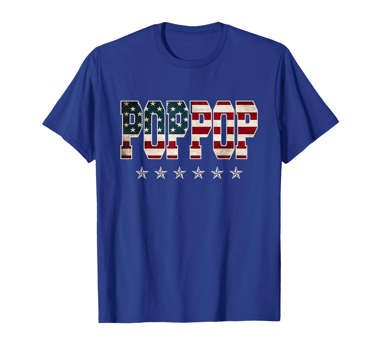 Poppop Father's Day American Flag 4th of July Vintage Xmas T-Shirt for Men