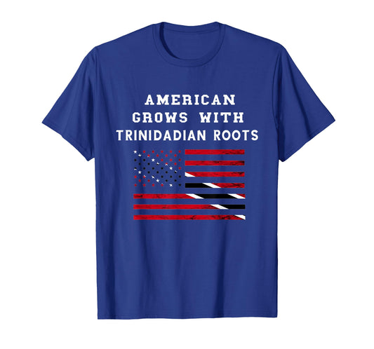 America USA Flag Trinidad And Tobago Tobagonian Pride T-Shirt for Women Kids Men