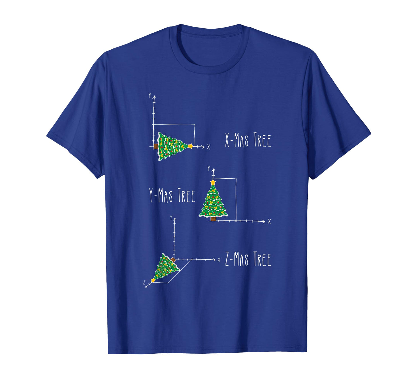 Xmas Ymas Zmas Tree Math Nerd Christmas T-Shirt