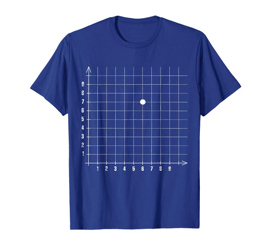 Coordinate (6,7) Funny Math Teacher 67 Math Lover Boys Kids T-Shirt