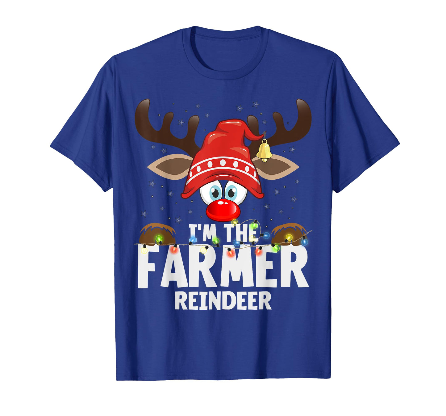 Christmas Matching I'm The Farmer Reindeer T-Shirt
