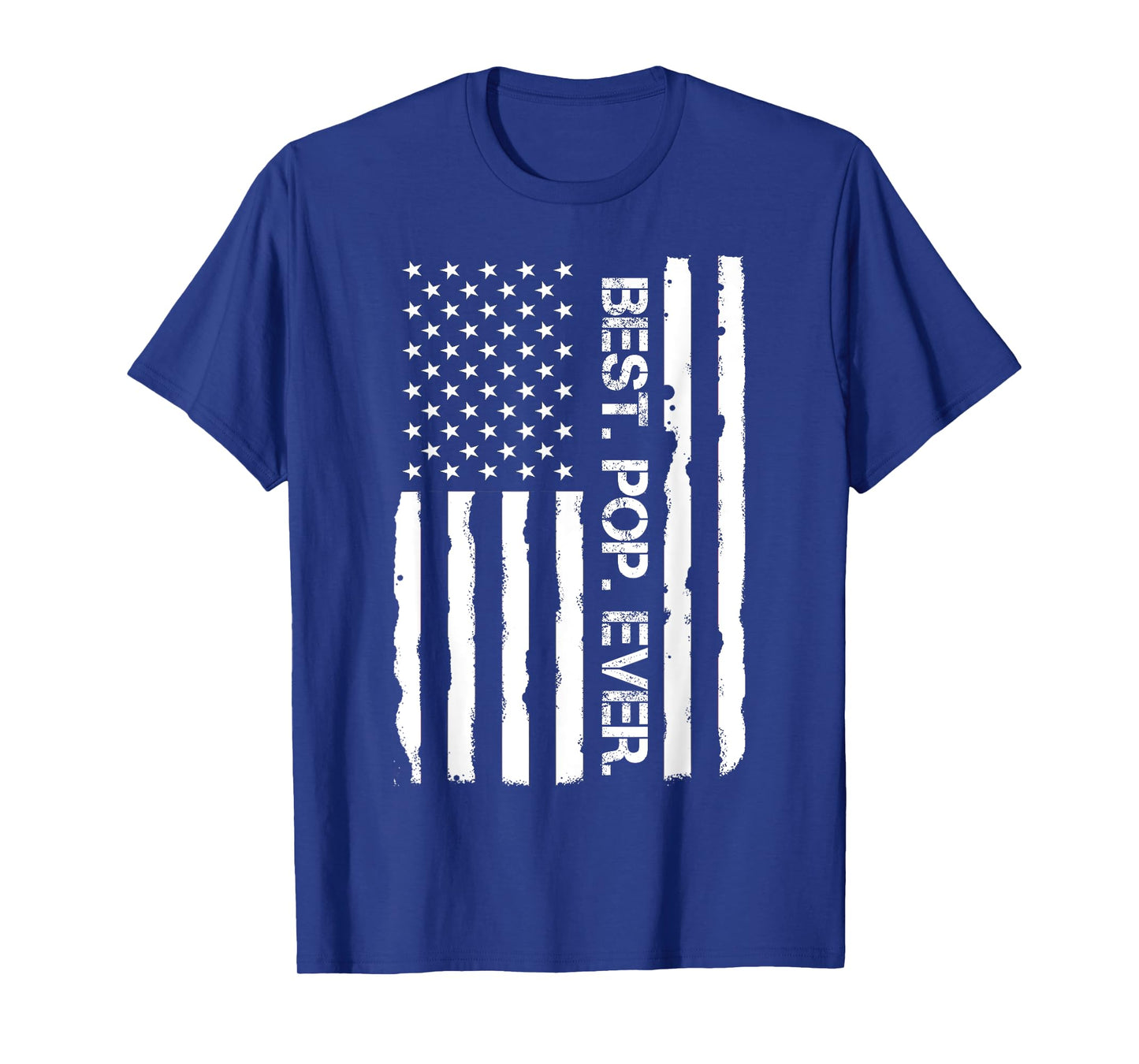 Father`s Day Shirt Best Pop Ever American Flag Vintage Men T-Shirt