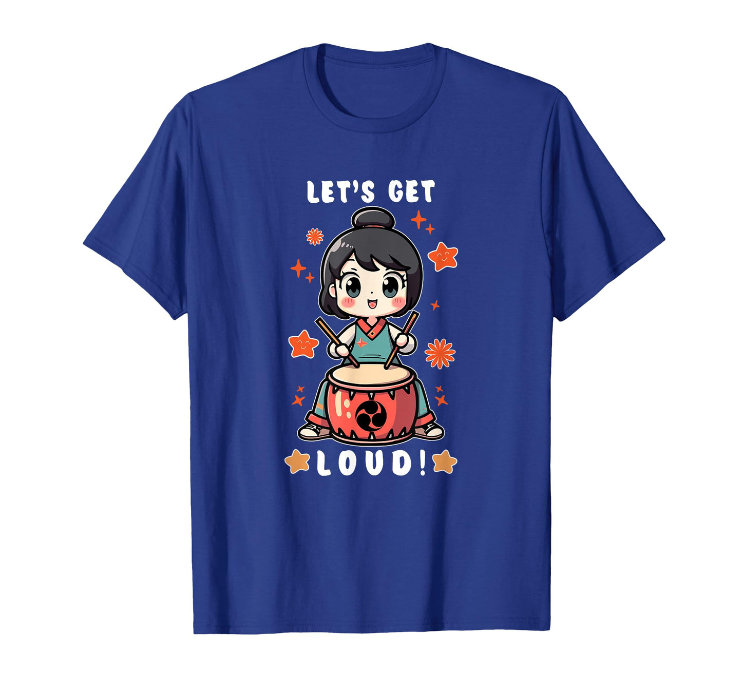 Cute Kawaii Taiko Drummer Women Girls Taiko Lovers Players T-Shirt