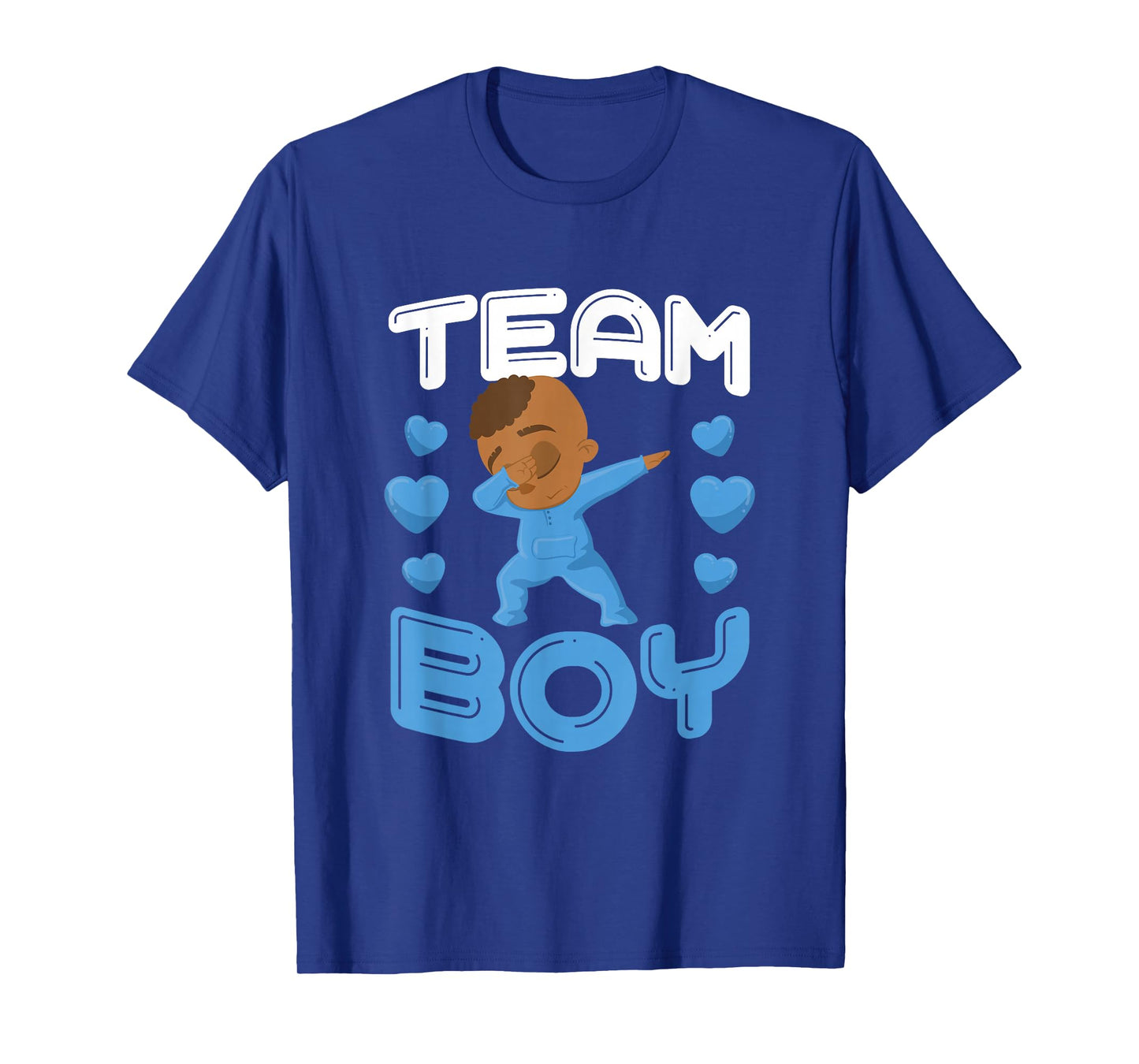 Cool Team Boy Gender Reveal Dabbing Black Baby It's A Boy T-Shirt