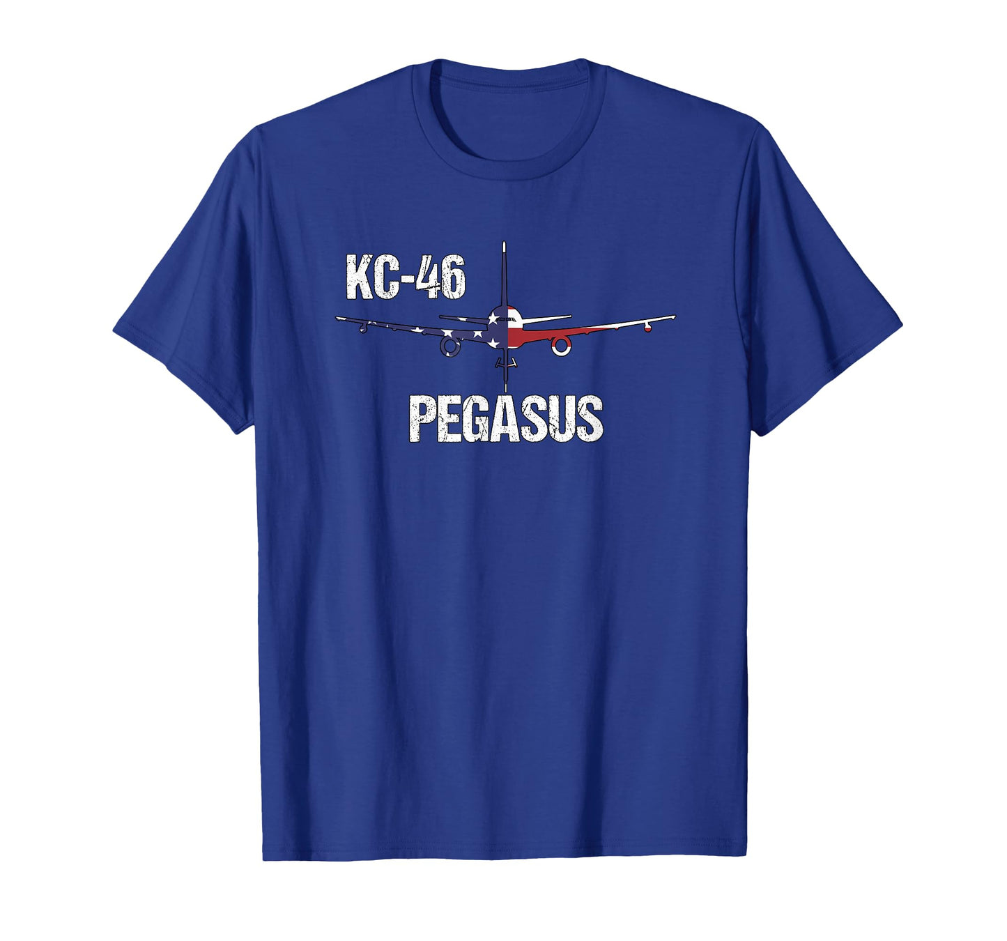 KC46 Pegasus Air Force Pilot- American Flag Funny Aviation Women Kids Men T-Shirt