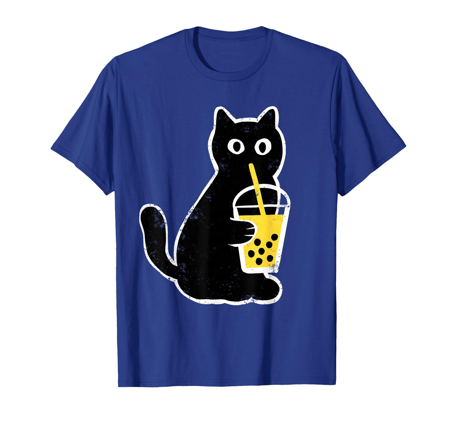 Womens Cat Boba Funny Anime Japanese Bubble Tea Lover T-Shirt