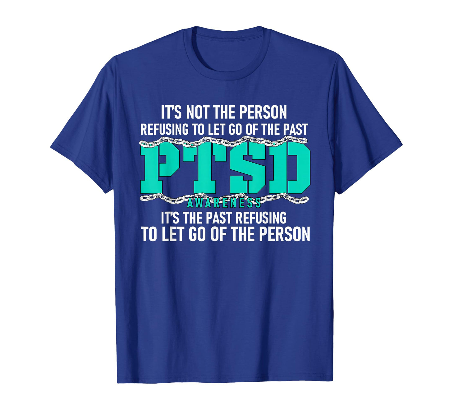 PTSD Awareness PTSD Awareness Teal Ribbon T-Shirt Small