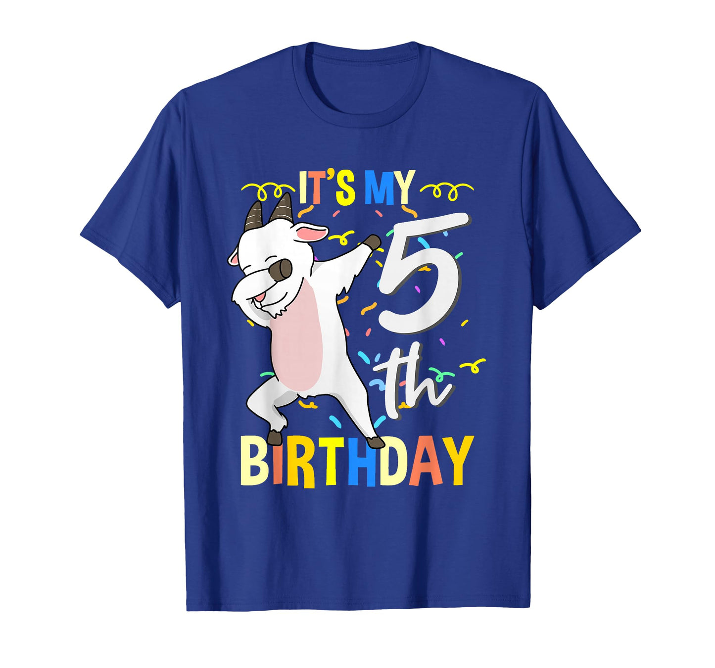 Its My 5th Birthday Dabbing Goat T-Shirt