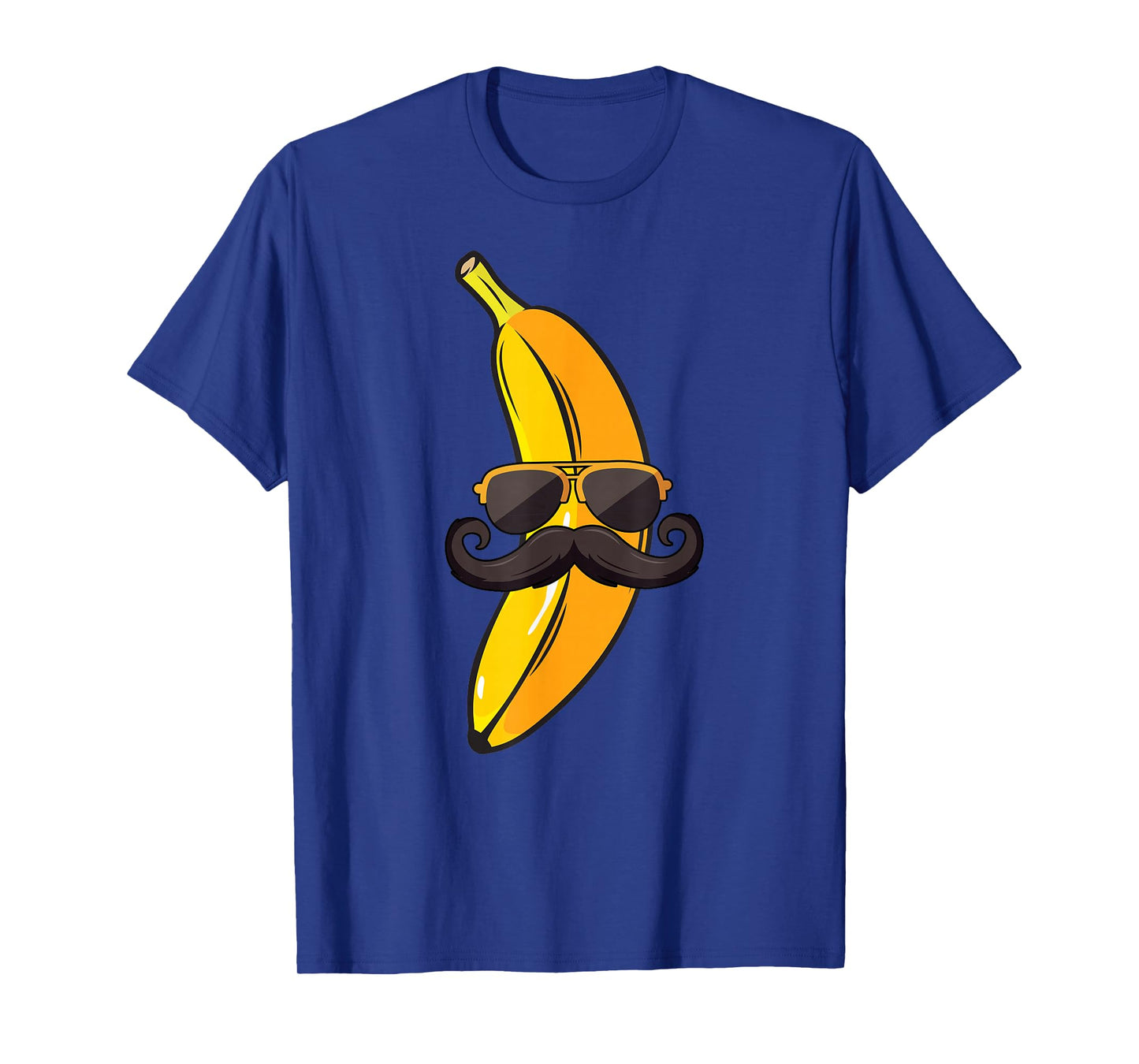Banana Mustache Sunglasses Face Funny Fruit Cool Banana T-Shirt