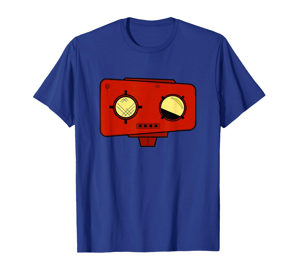Red Robot Head - Bad Cartoon T-Shirt