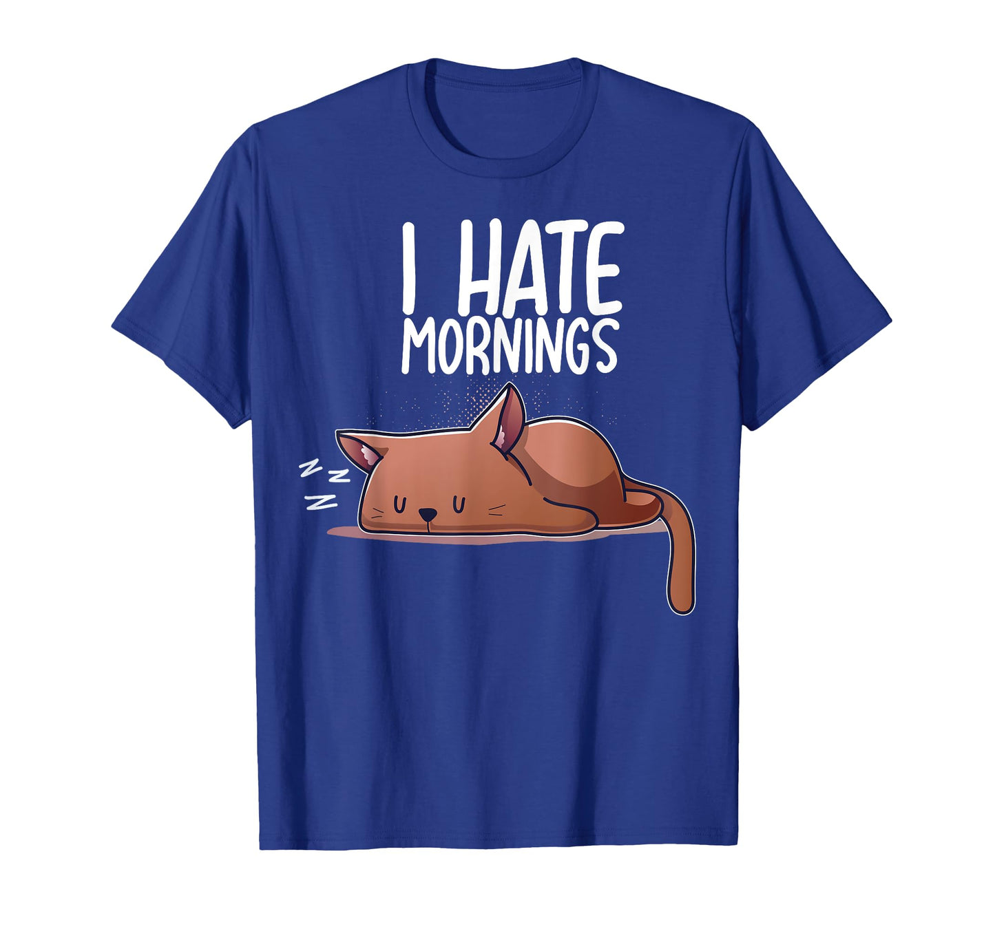 I Hate Mornings Sleeping Cat Kitten Sleep Nap Coffee Nerd T-Shirt
