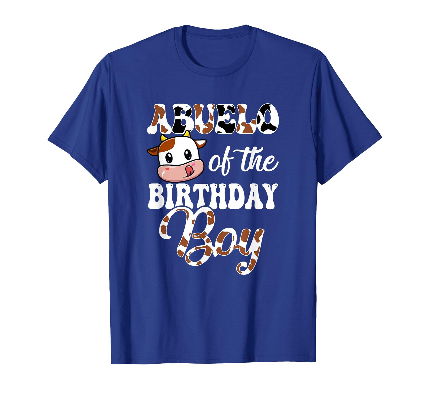 Abuelo Of The Birthday Boy Cow Farm 1St Birthday Boy T-Shirt