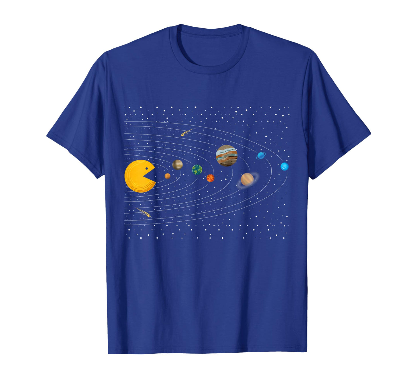 Solar System Video Game Funny Graphic Tees Planet Astronaut T-Shirt