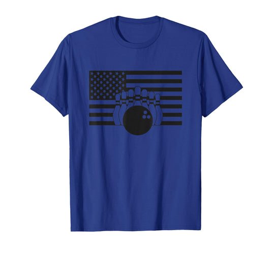 American Flag Bowling Apparel - Bowling T-Shirt