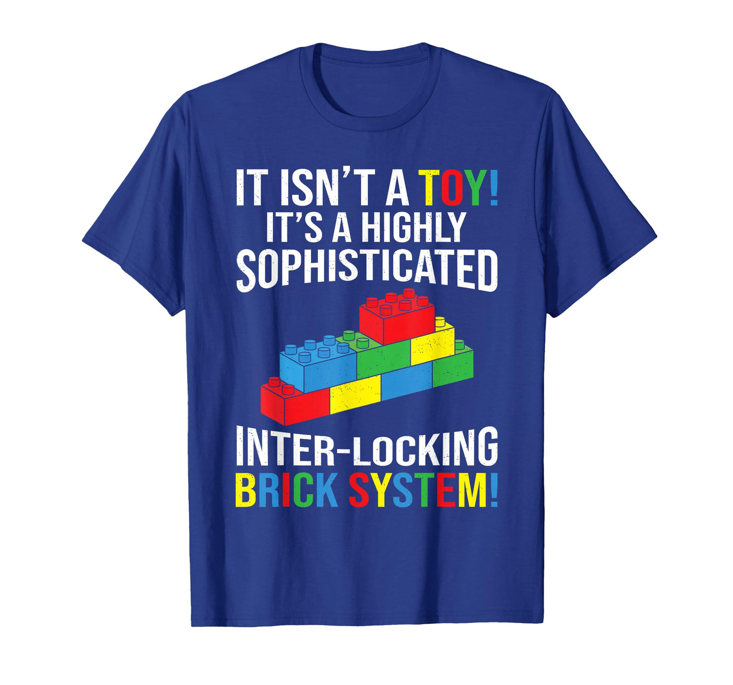 Master Builder Bricks Blocks Kids Boys Teens Men T-Shirt