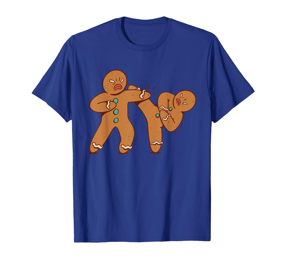 Funny Gingerbread Man Karate Cookie Funny Christmas T-Shirt