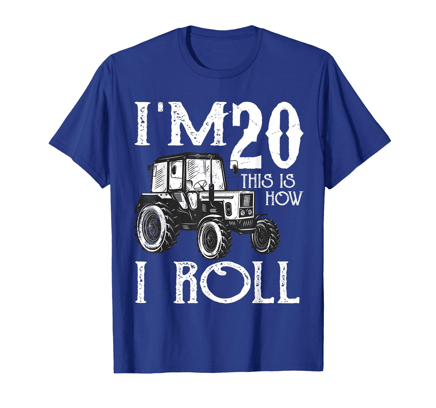 20th Birthday Tractor Farmer Rancher Funny 20 years old gift T-Shirt