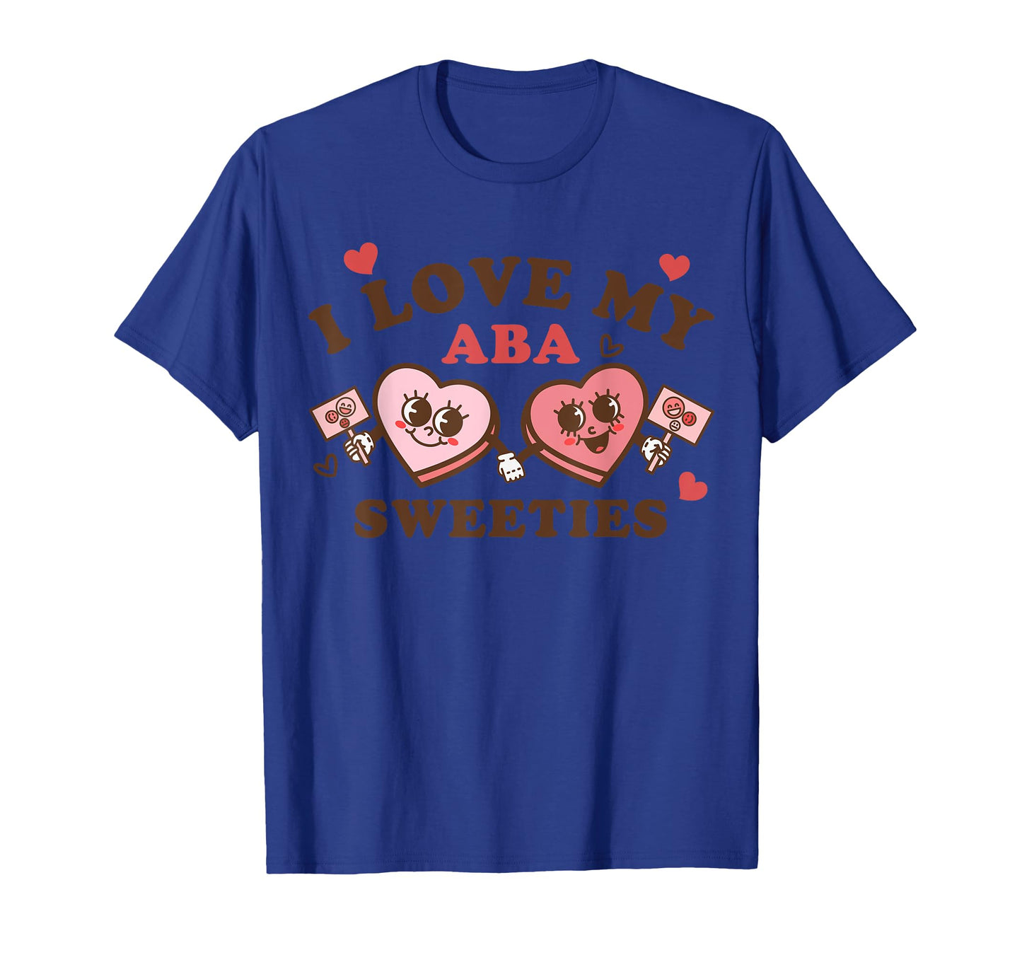 ABA Sweeties Therapy Crew Groovy Hearts Behavior Valentines T-Shirt