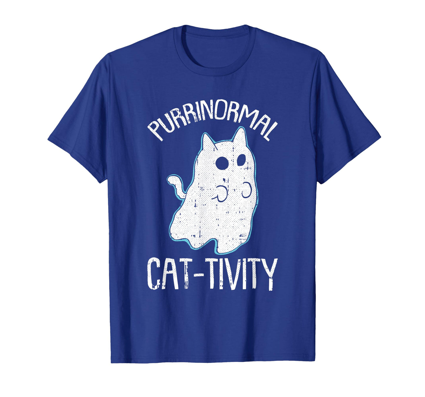 Purranormal Cat-ivity Lazy Halloween Costume Funny Kitty Pun T-Shirt