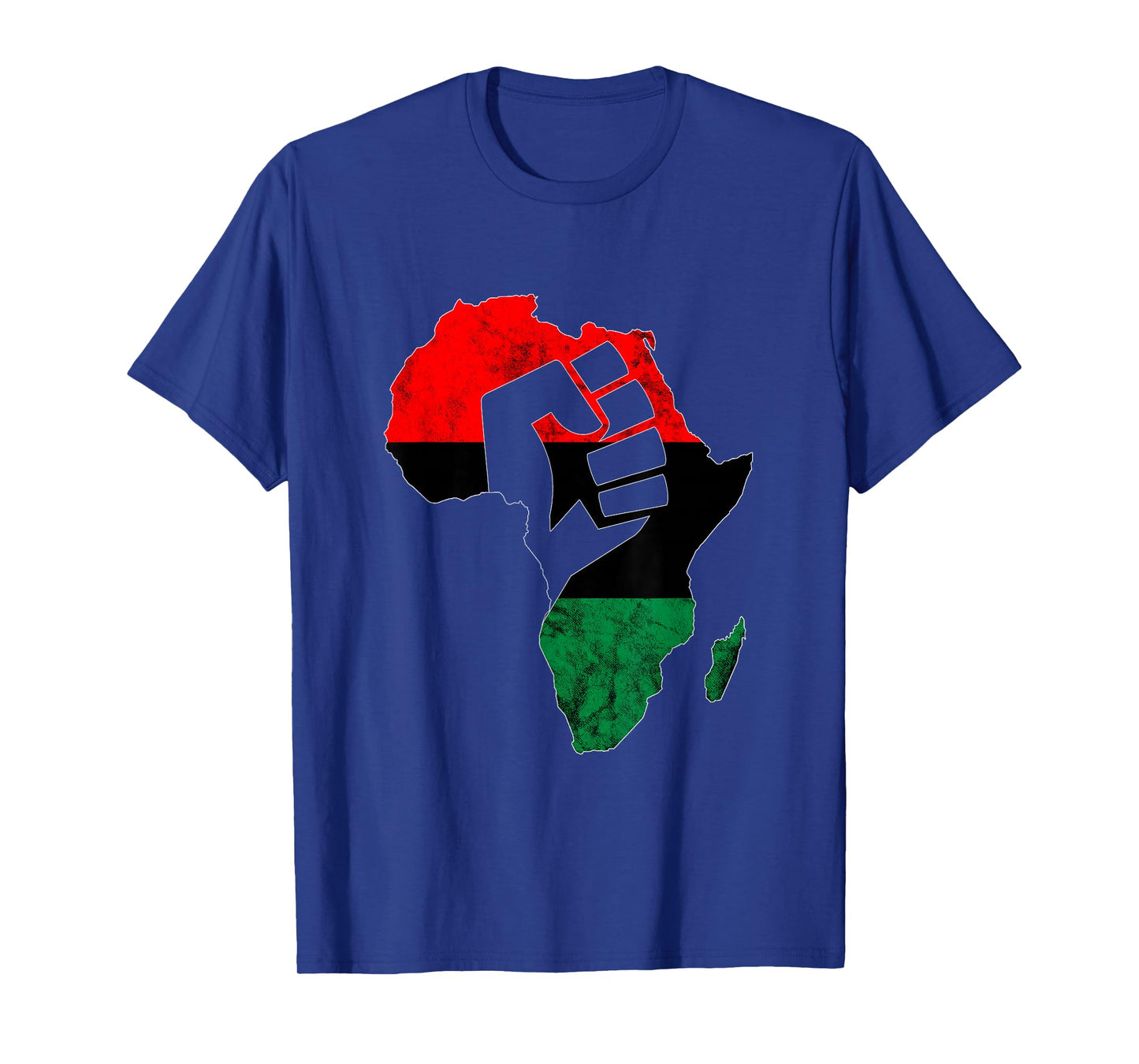 Pan African UNIA Flag Power Fist Afro-American Black History T-Shirt