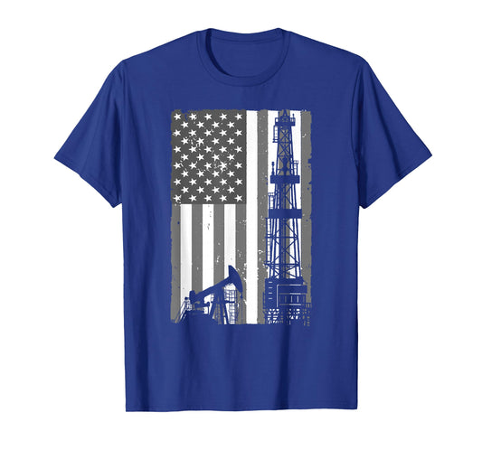 Cool Oil Field Art for Men Women Oilfield Drilling Lovers T-Shirt