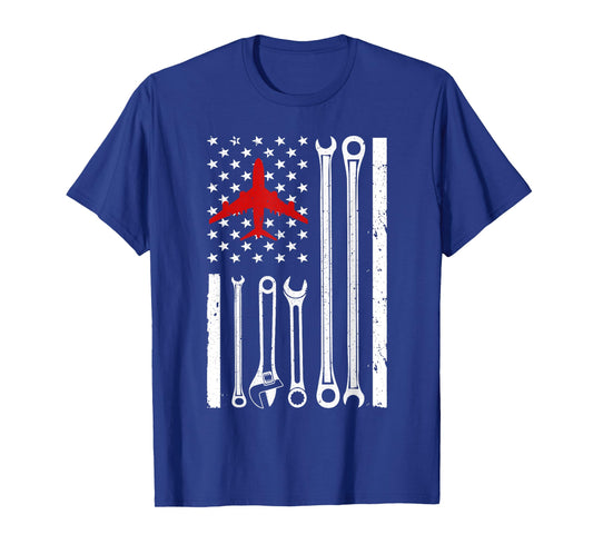 Cool Aircraft Mechanic Art For Men Women Aircraft Technician T-Shirt